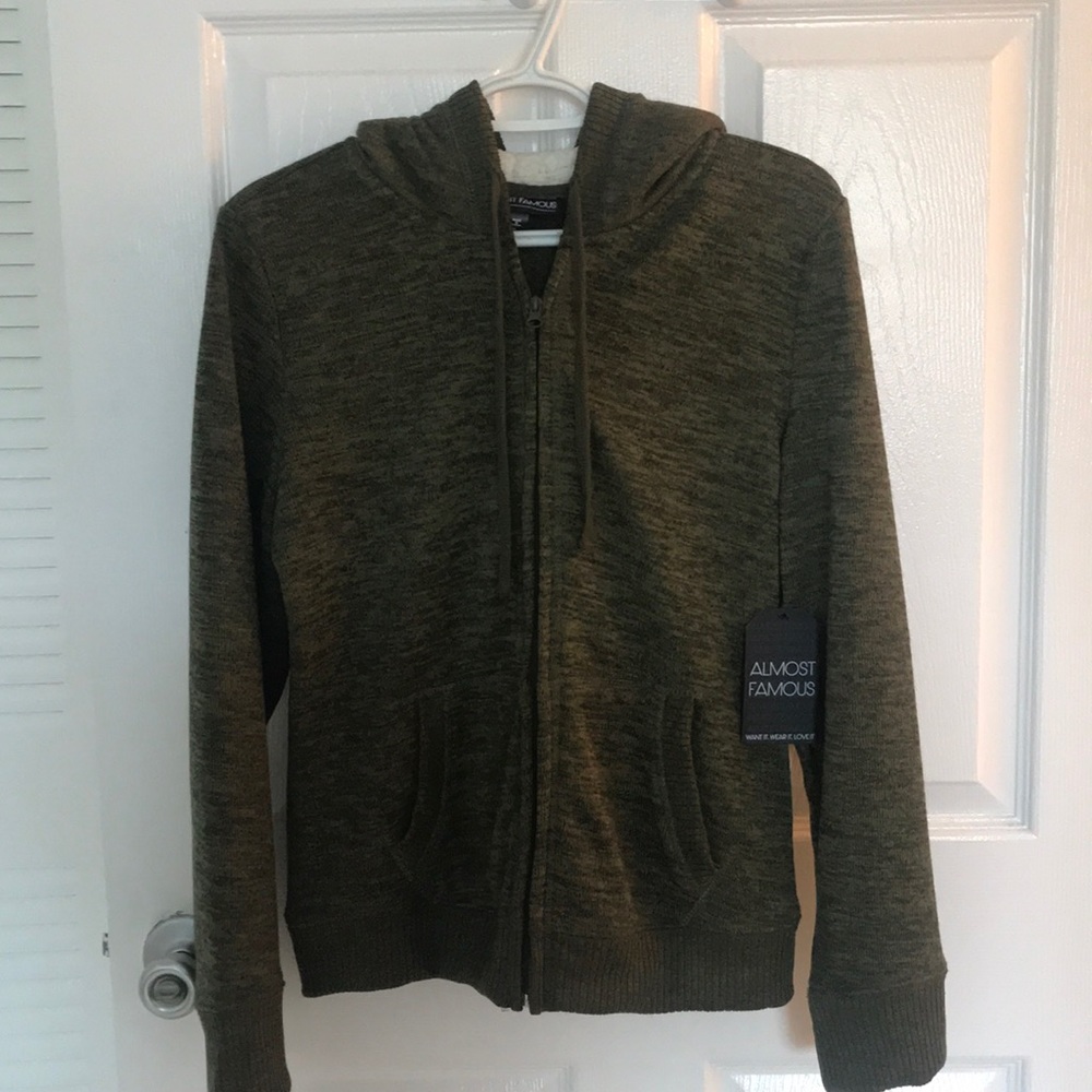 Almost Famous zip front hoodie
